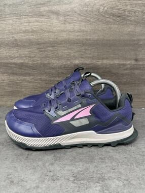 Altra Lone Peak 7 Trail Running Shoes Womens Size 7.5 Navy Blue Pink